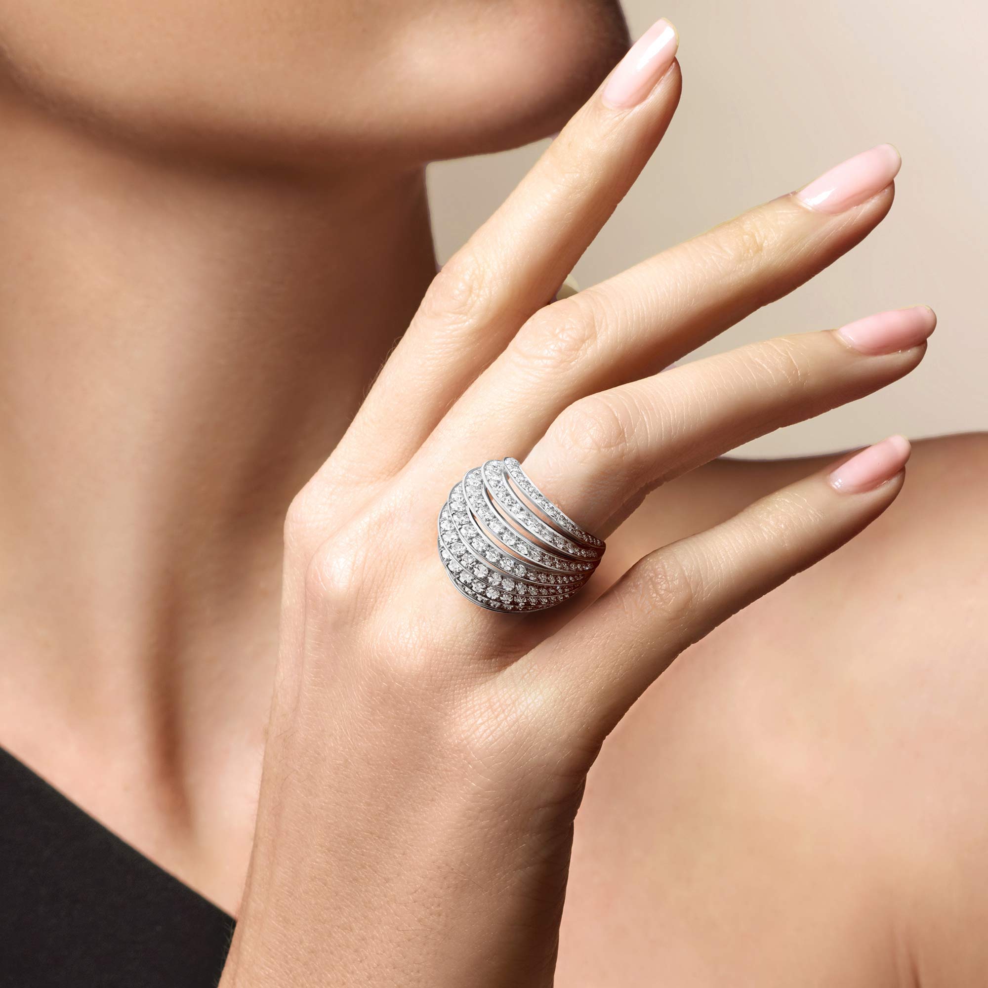 Palma Pavé Diamond Ring