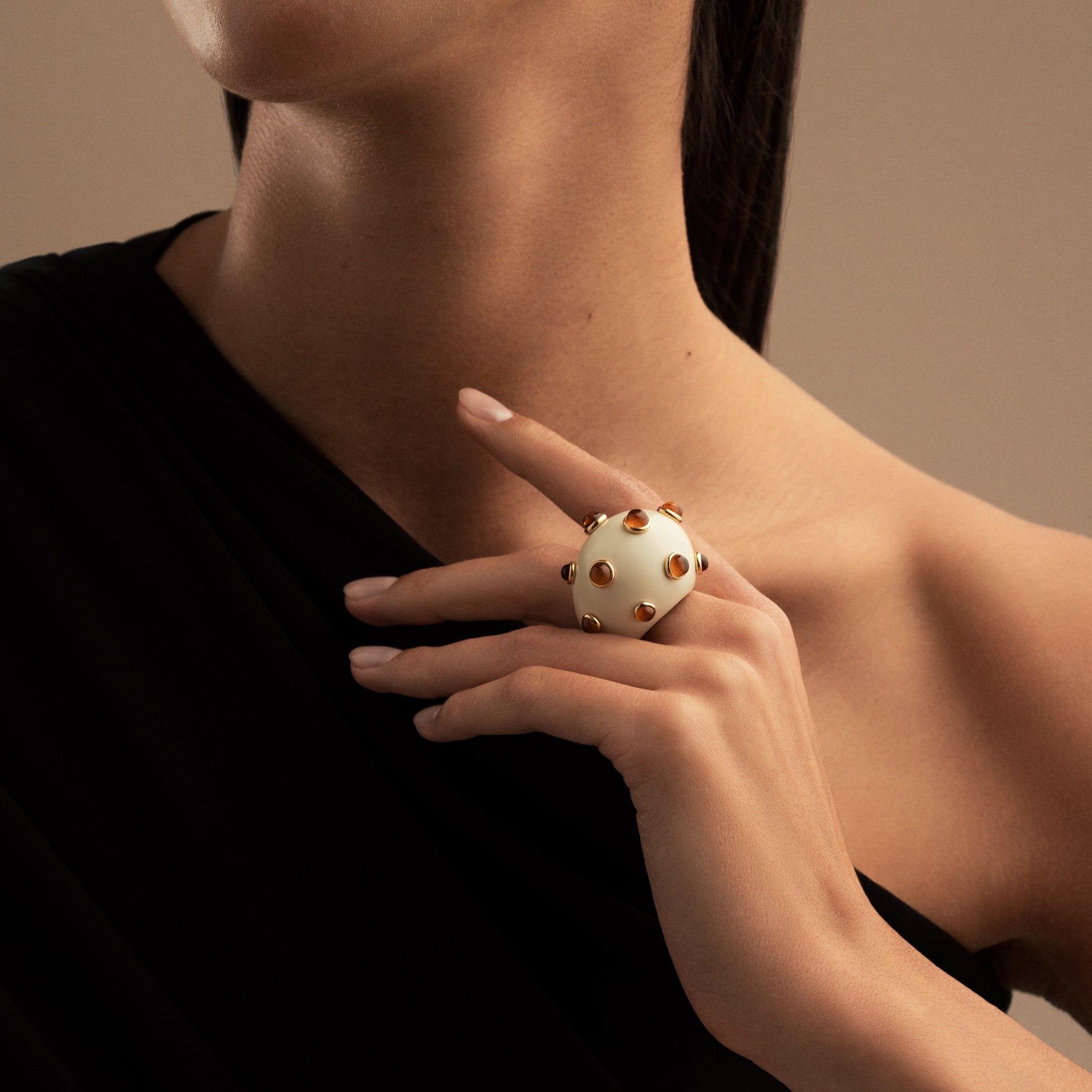 Goccia Ring Citrine