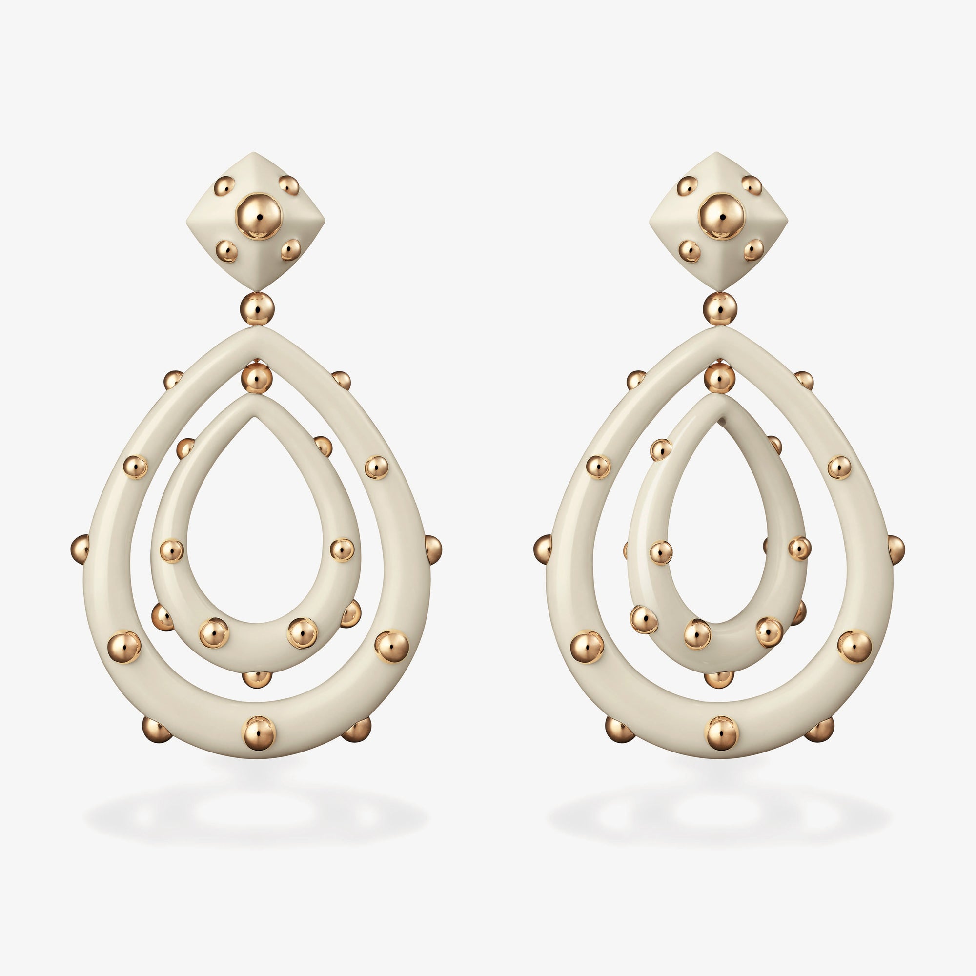 Medium Goccia Earrings Ivory