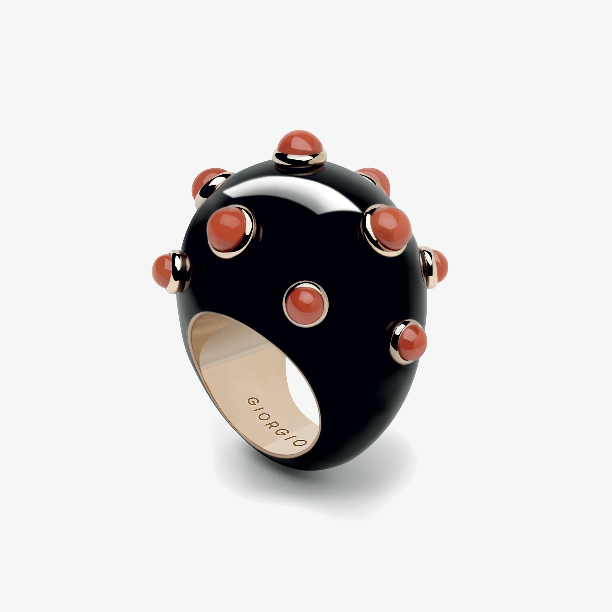 Goccia Ring Coral