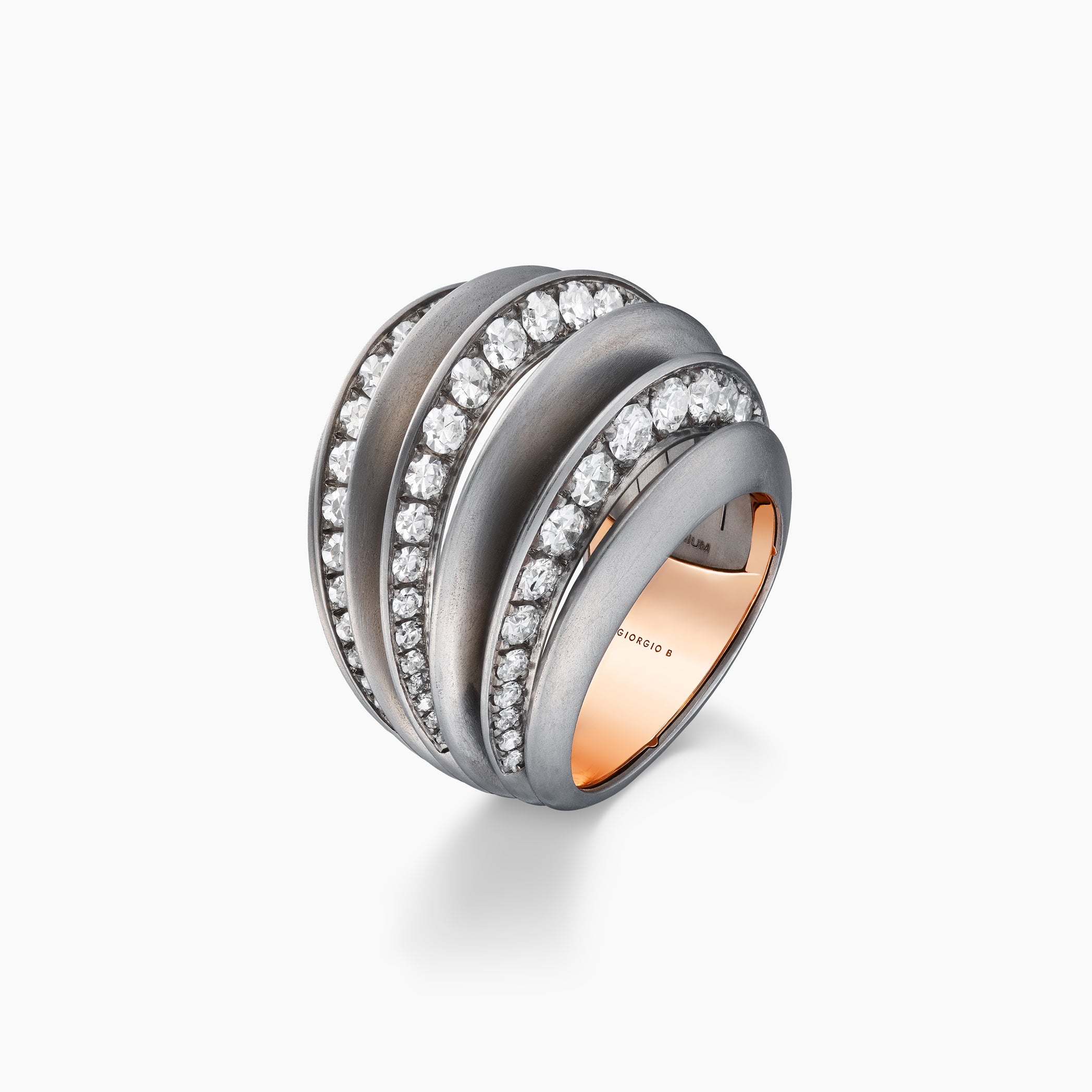 Palma Titanium Diamond Ring