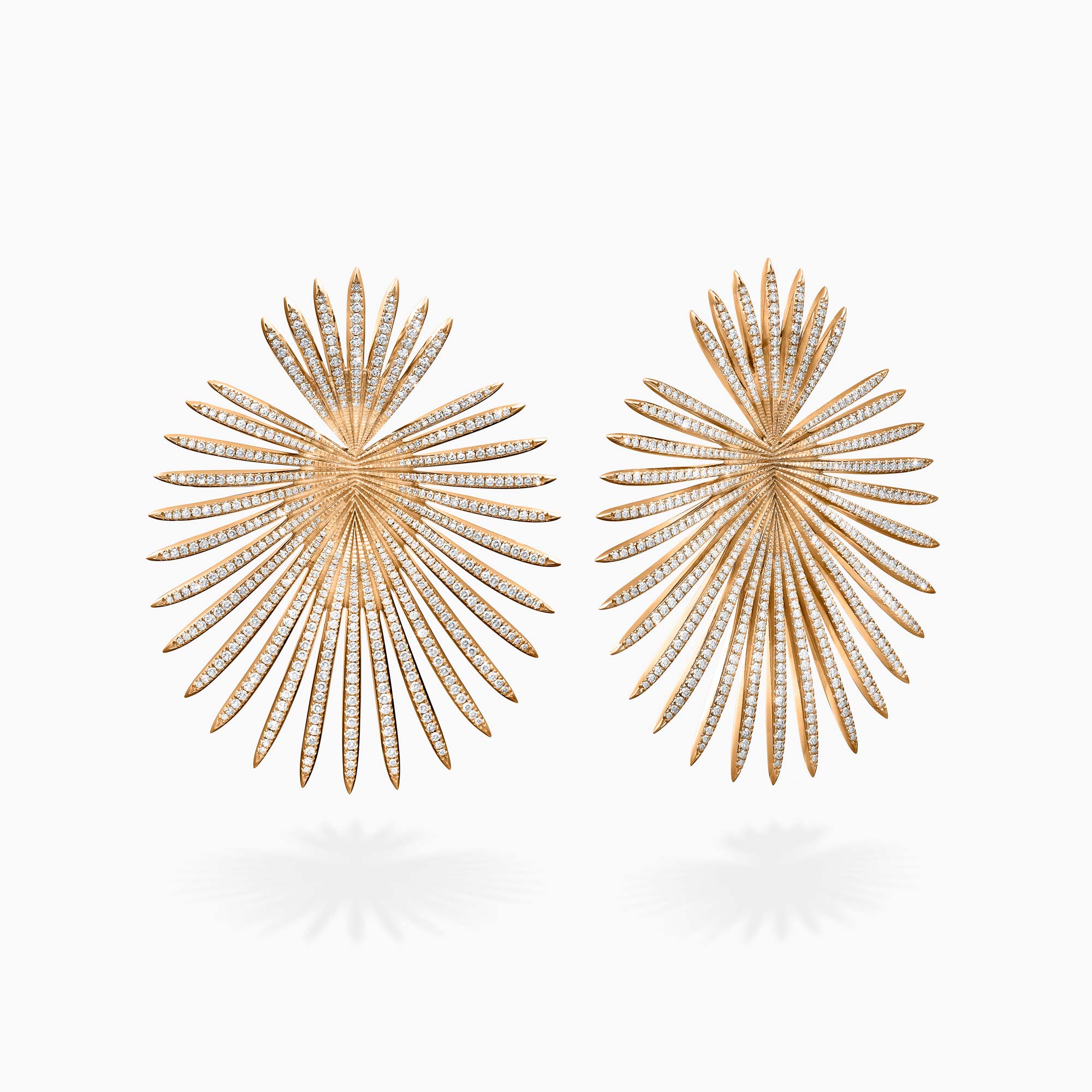 Palma Rose Gold Diamond Earrings