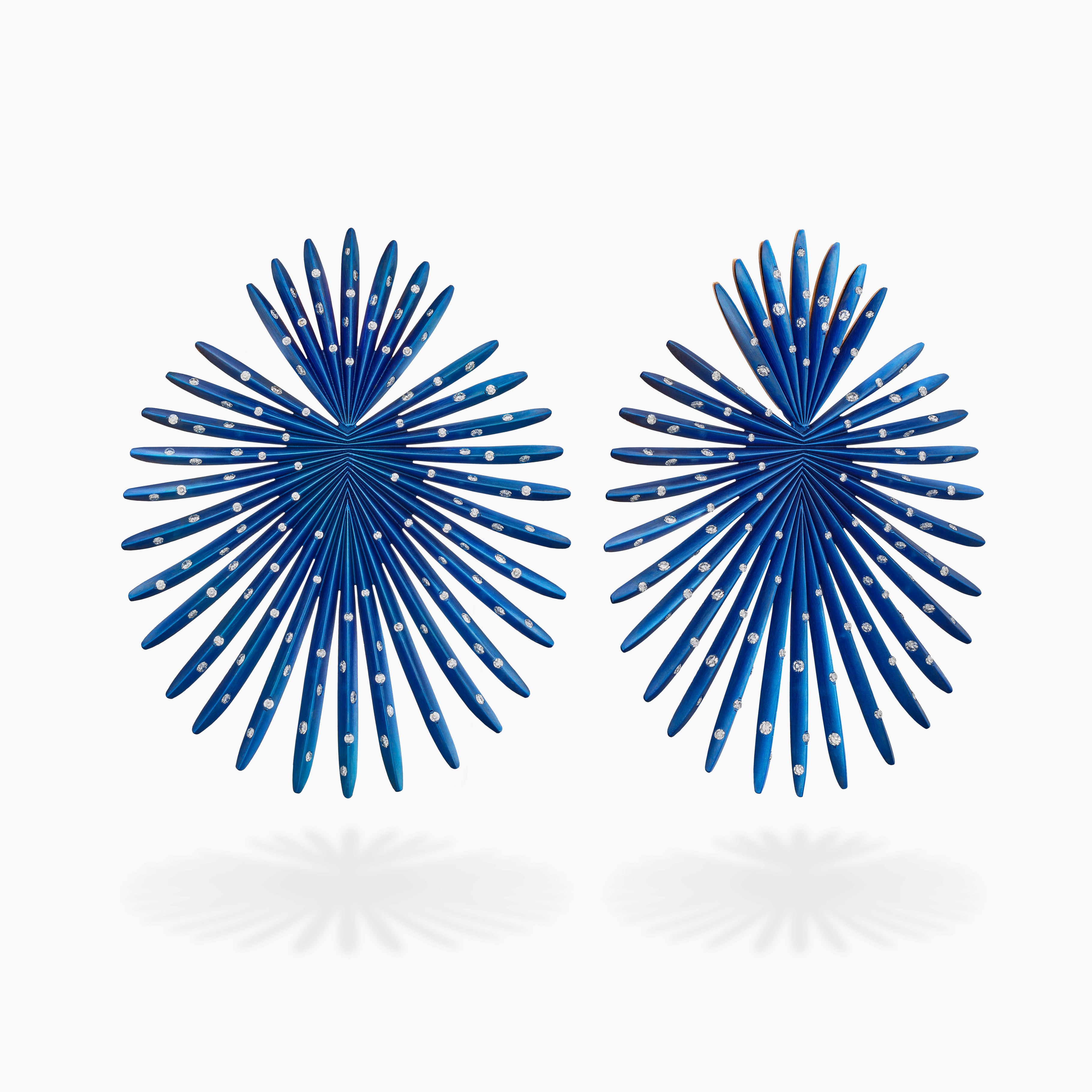 Titanium Palma Diamond Earrings