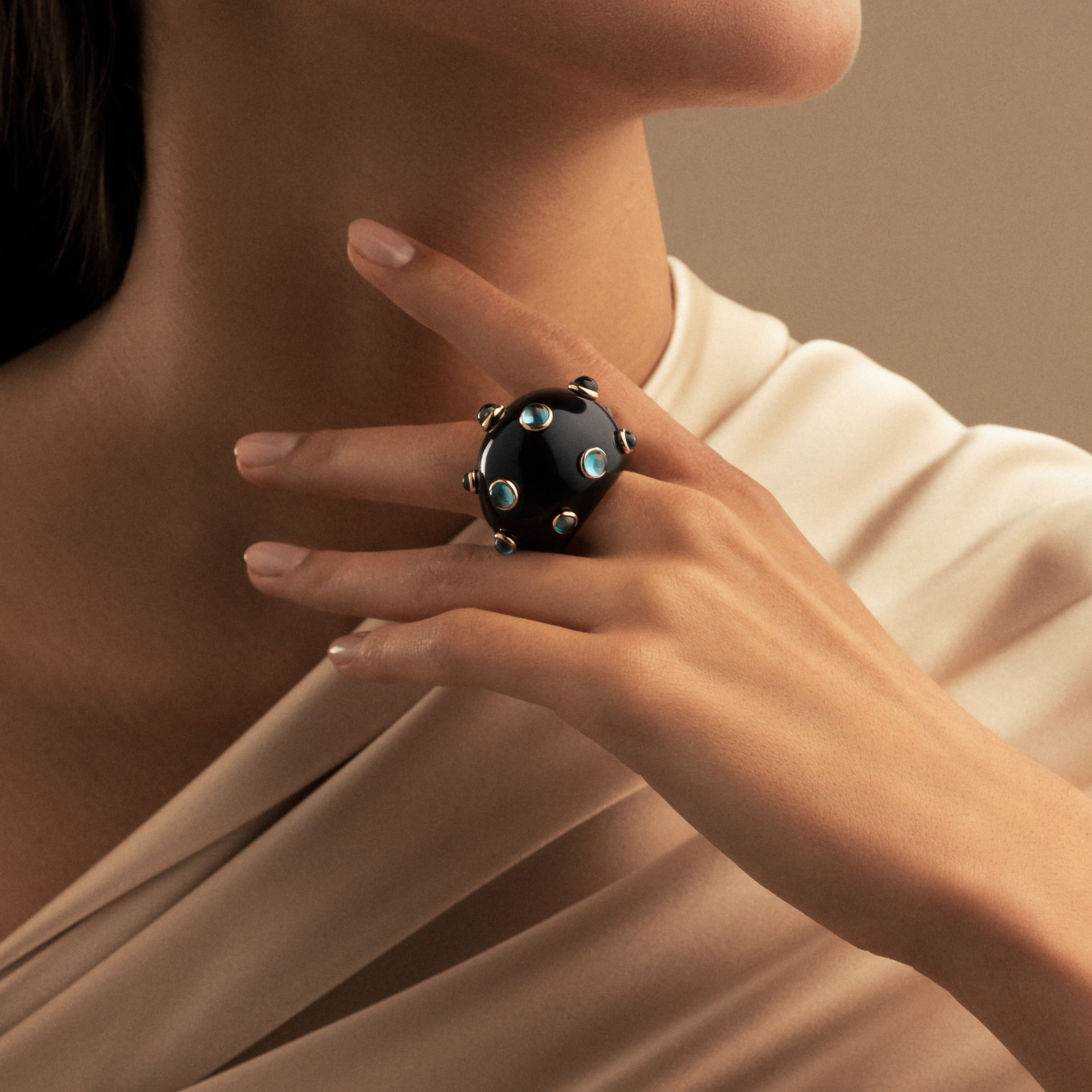 Goccia Ring Topaz